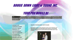 Desktop Screenshot of boogiedownlightandsound.com